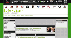 Desktop Screenshot of lakeshorehockeyleague.net